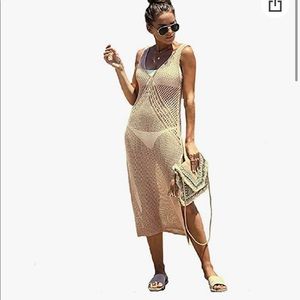 Crochet swim coverup